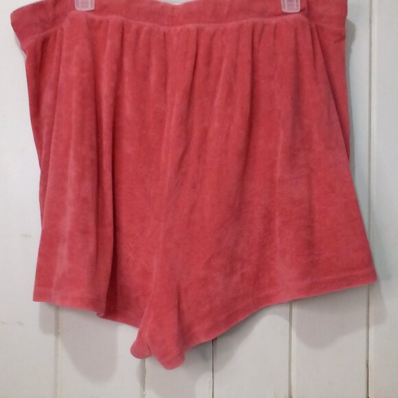 Old Navy Shorts 3X Terry Cloth Pull On Elastic Wasit Drawstring Pockets Peach - Picture 11 of 14